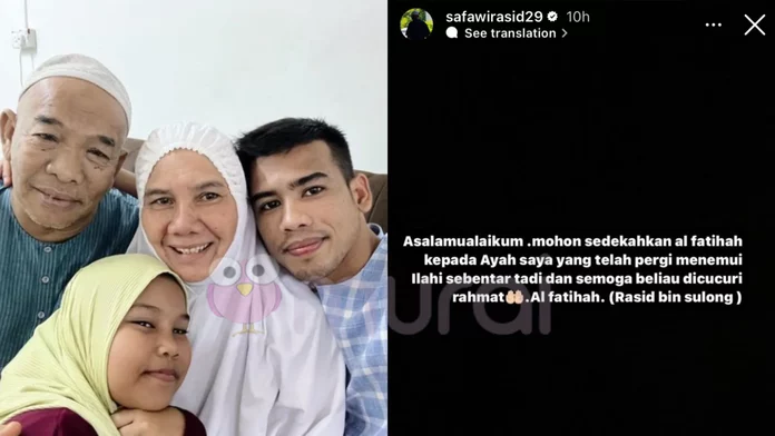 Bapa Mentua Syifa Melvin Meninggal Dunia-“Rehatlah Abah Sehingga….”