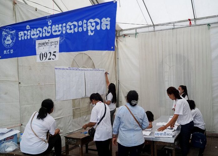 Cambodia's ruling party claims election victory