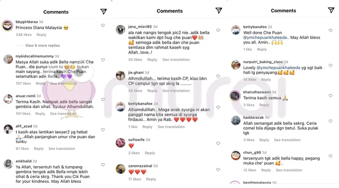 Che Puan Khaleeda Kongsi Momen Terkini Dengan Bella, Netizen Tersentuh!