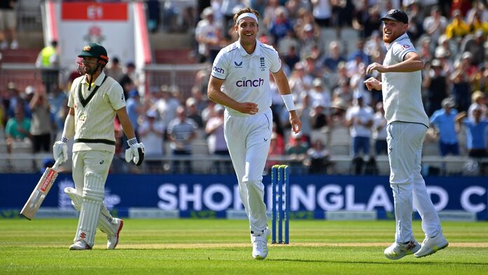 ENG vs AUS Highlights, Ashes 2023: Australia 299/8 after Woakes grabs 4, Broad picks 600th Test wicket