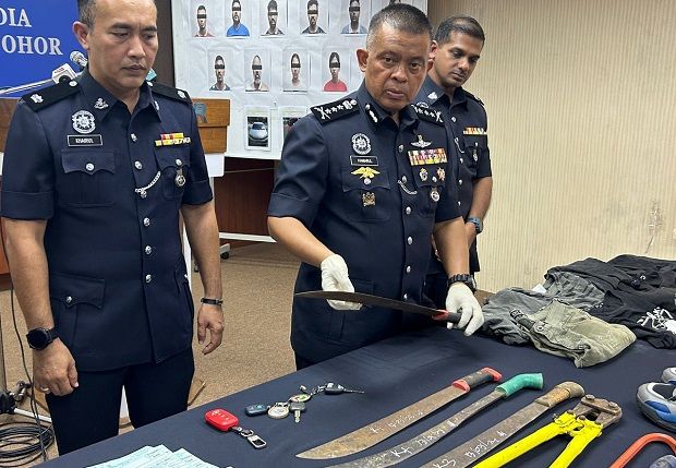 Cops nab 11 in 'Geng Topeng' robbery syndicate raids in Johor