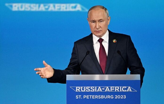 Putin tells African leaders Moscow is studying their Ukraine peace plan