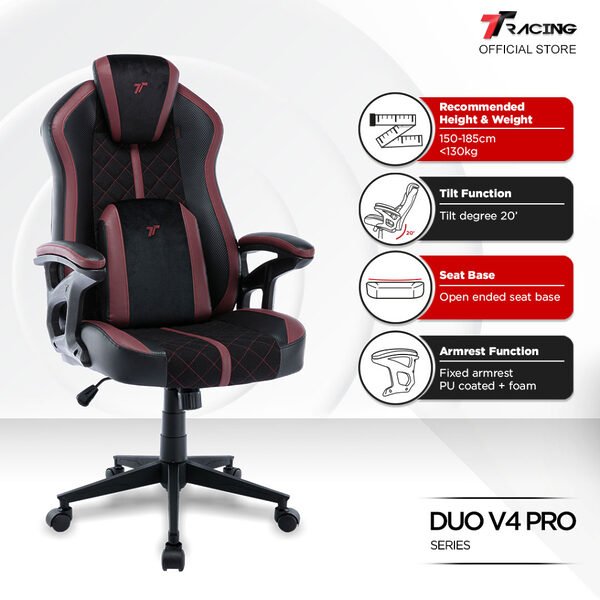 TTRacing Duo V3 Duo V4 Pro Gaming Chair Ergonomic Office Chair Kerusi Gaming Seat - 2 Years Official Warranty hanya RM399.00 di Shopee