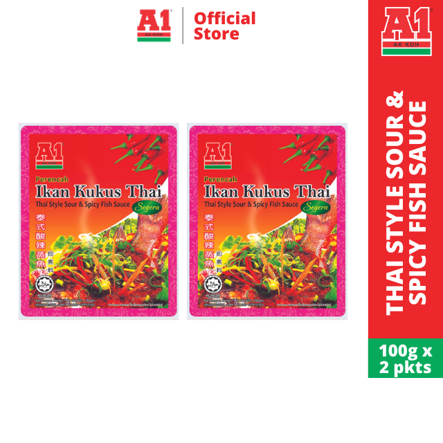 A1 Thai Style Sour & Spicy Fish Paste 【100g x 2 Packets】