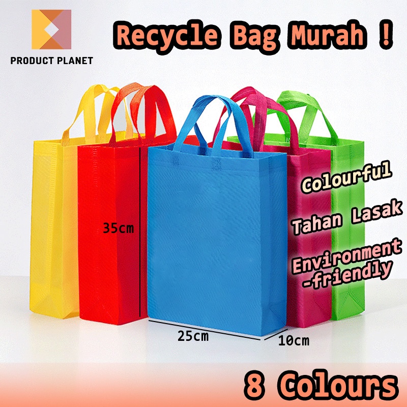 A4 Non Woven Bag / Shopping Woven Bag / Gift Bag / Tote Bag / Food Delivery Bag Recycle Bag 无纺布手提袋环保袋购物袋