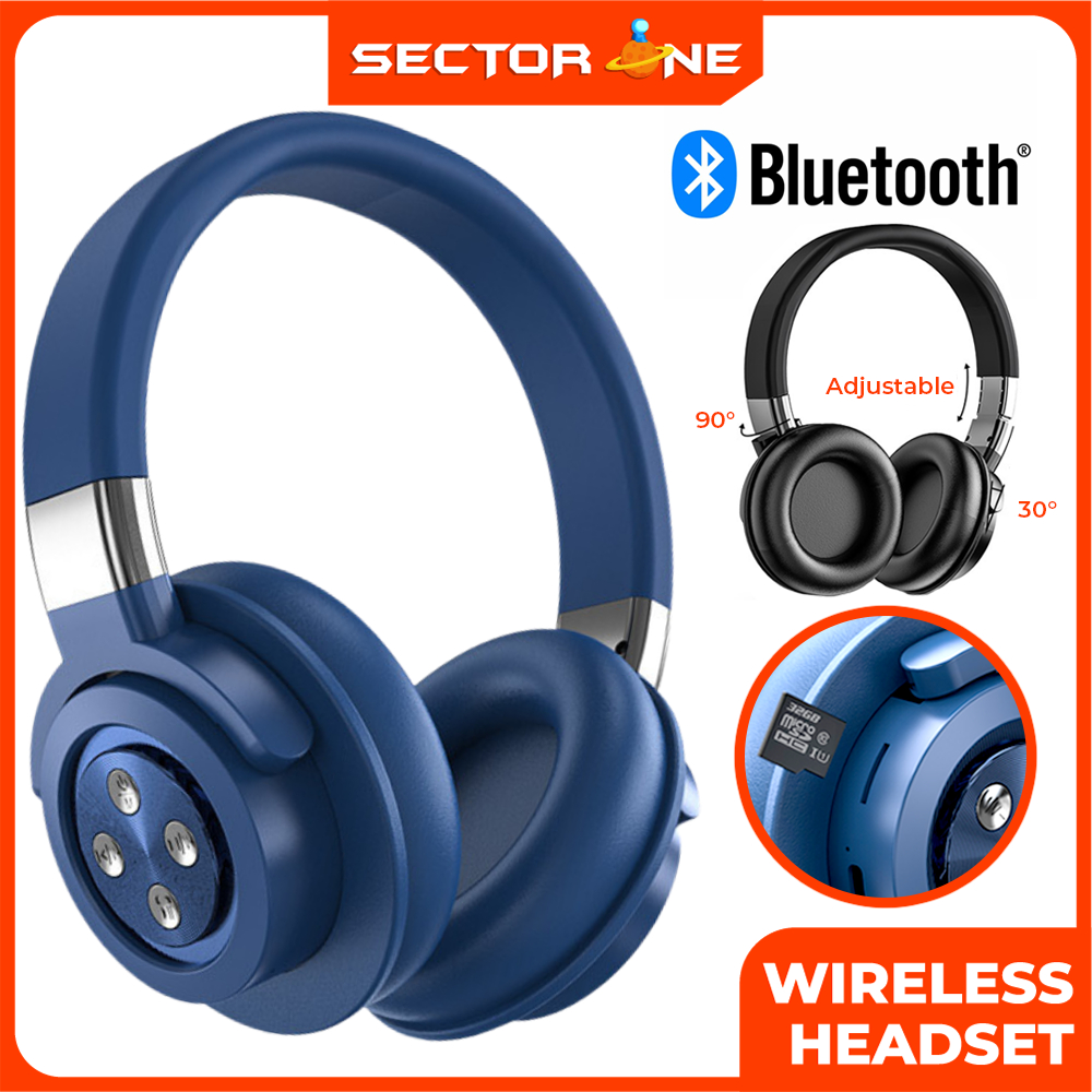 A51 Bluetooth Wireless Headphone Noise Cancelling Sound Proof Gaming Headset Stereo Extra Bass with FM Radio/AUX/SD Card