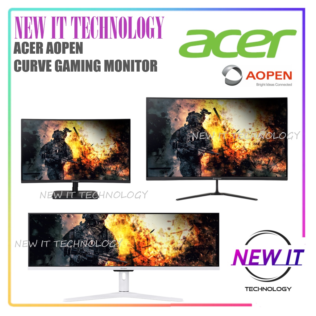 Acer Aopen 27HC5RP 27" 144HZ | 32HC5QRS 32" 165HZ VA ,1080P FULL HD,HDMI,DP,5ms FreeSync Curve Gaming Monitor