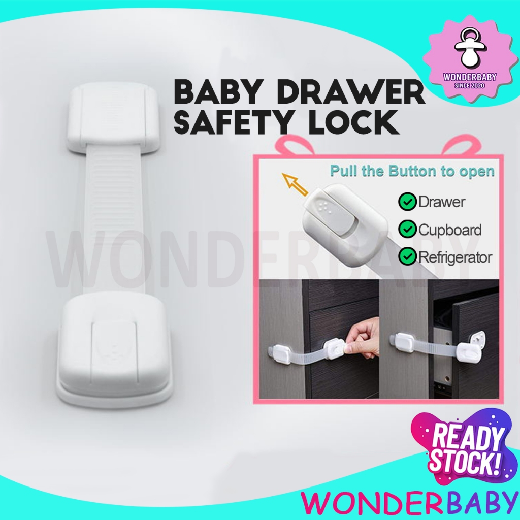 Adjustable Longest Length Baby Safety Locker Baby Safety lock child drawer lock Refrigerator wardrobe door security lock