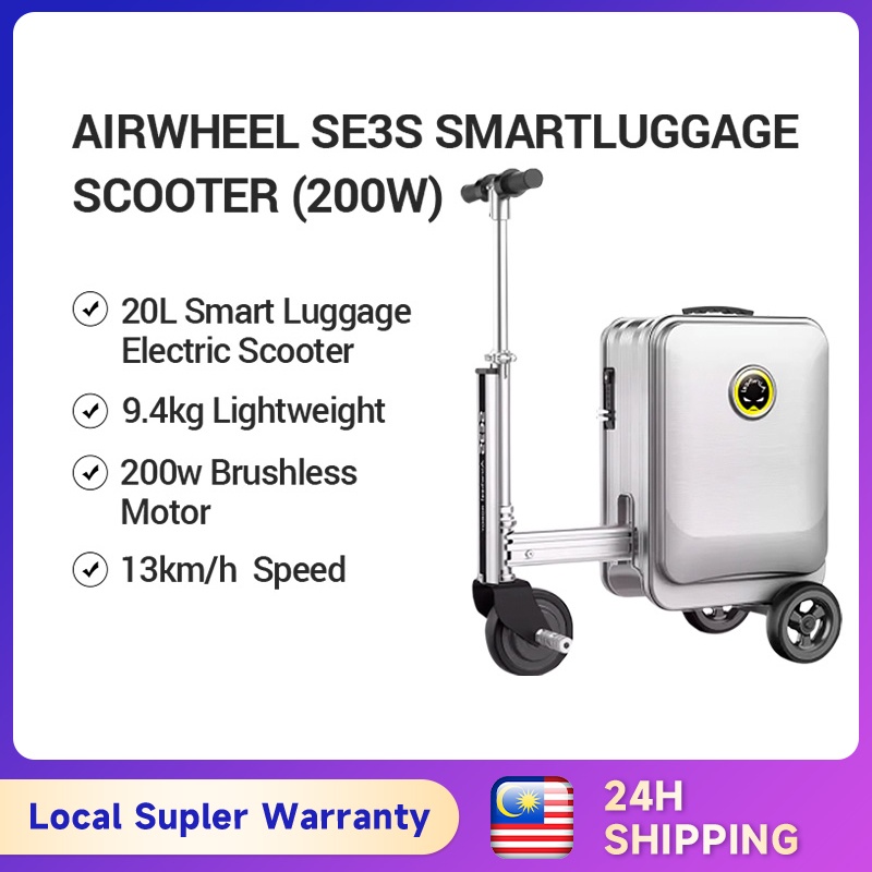 Airwheel SE3S Ride Boarding Luggage 20L Electric Smart Luggage Scooter Super Light 9kg Scooter Koper Pintar Listrik 行李箱