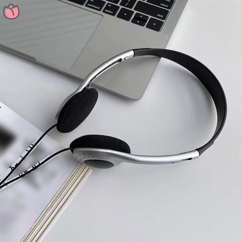 American Retro Classic 90S Silver Earphone Retro Wear Accessory Headset Wired Earphone Retro Photography Props - YDEA