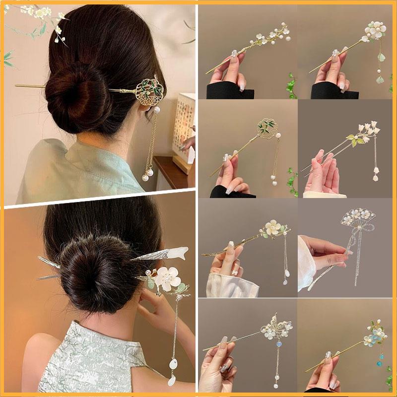 Ancient Range Flower Flower Bad Female High -level Temperament Versatile Hanfu Accessories Back Head Plate Hair Artifact