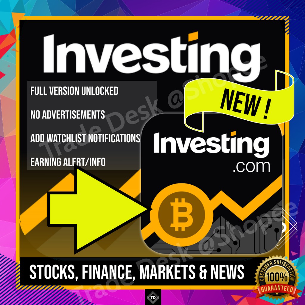 [Android App] Investing.com: Stocks, Finance, Markets & Bitcoin, Ethereum, IOTA Ripple Price, Crypto News APK