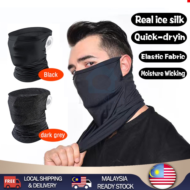 Ear Hang Mask Anti UV Cooling Head Scarf Face Mask Rider Bandana Motor Rider Ice Silk Topeng Muka Telinga Ear Hang Mask