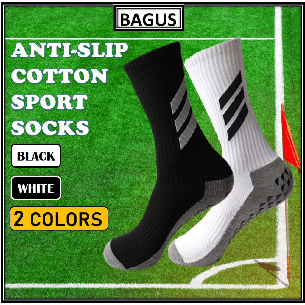 Anti Slip Sock Stokin Bola Grip Socks Takraw Hiking Futsal Soccer Basketball Football Socks Sport Socks Stokin Sukan袜子