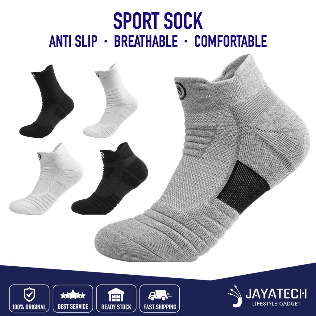 ANTI SLIP SPORT SOCK UNISEX SOCKS SOCKING SARUNG KAKI SPORTS SOCKS STOKING STOKIN RUNNING BASKETBALL BADMINTON FOOTBALL