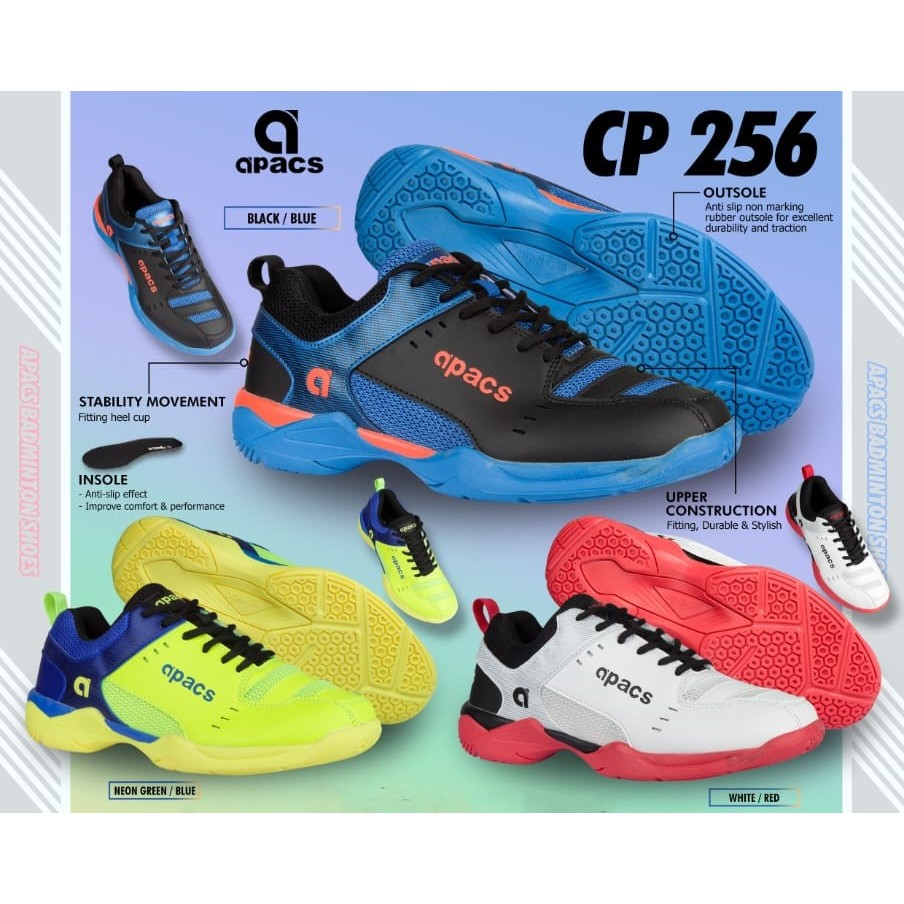 APACS CP 256 Stylish Foot Fitting Affordable Badminton Shoes.