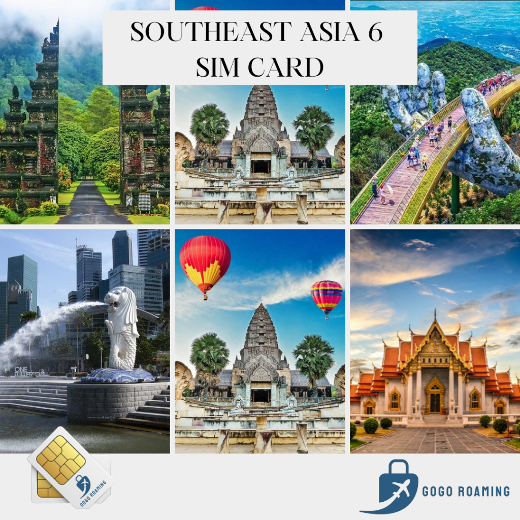 【ASEAN SEA 6】 Southeast Asia 6 Countries Unlimited Data 4G Sim Card 【5-30days】【1GB Daily】【2GB Daily 】 Travel Data Sim