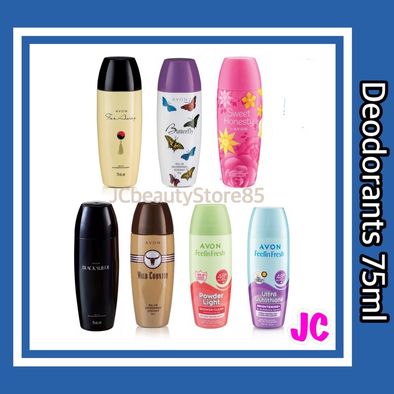 JC ROLL ON 75ml DEODORANT 75ML ( Wild Country / Far Away / Butterfly / Black Suede / Sweet Honesty / Feelin Fresh )