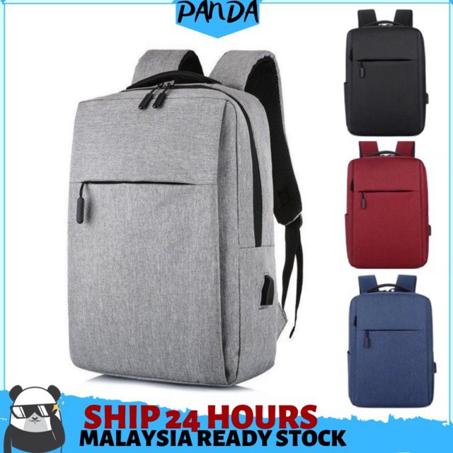 B46 PandaShop Multifunctional Laptop Backpack USB Charging Travel Unisex 15inch Below Bag men Man backpack Bag galas