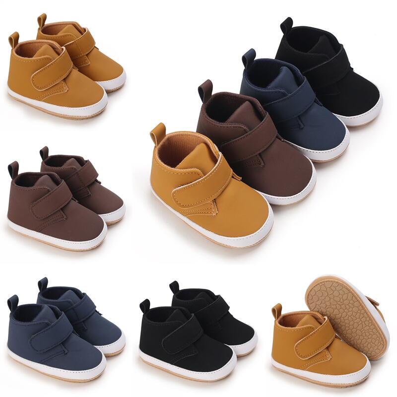 Baby Boy Shoes Martin Sneakers Toddler Leather Boots Soft Sole Kids Baptismal Binyag 0 18 Months