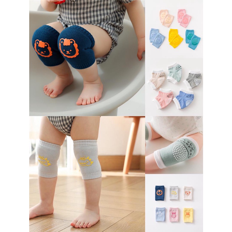 Baby Knee Pads Knee Crawling Protection Cotton Non Slip Knee Baby Gear | Pelindung Bayi Lutut