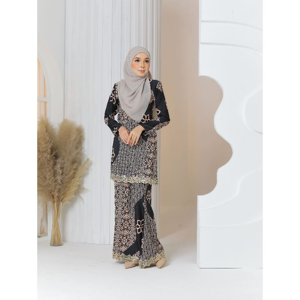 BAJU KURUNG BOONGA MUSLIMAH SULAM RAYA 2024 DUBBI SUTRA BATIK SULAM