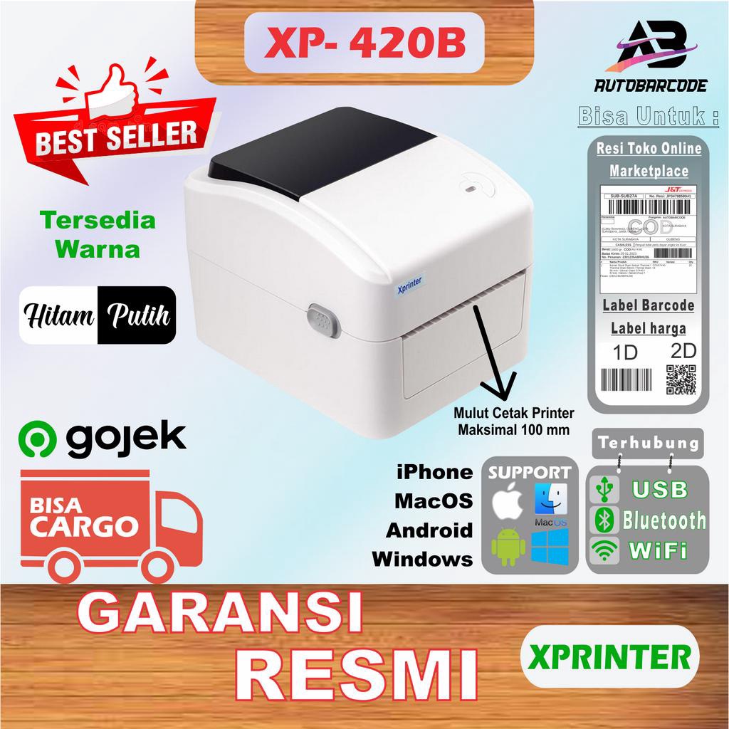 Barcode Printer Xprinter XP42B Receipt Label A6 1MM Thermal Sticker Online Store Delivery Celebrity Marketplace XP 42b XP42B Minimarket Price Label