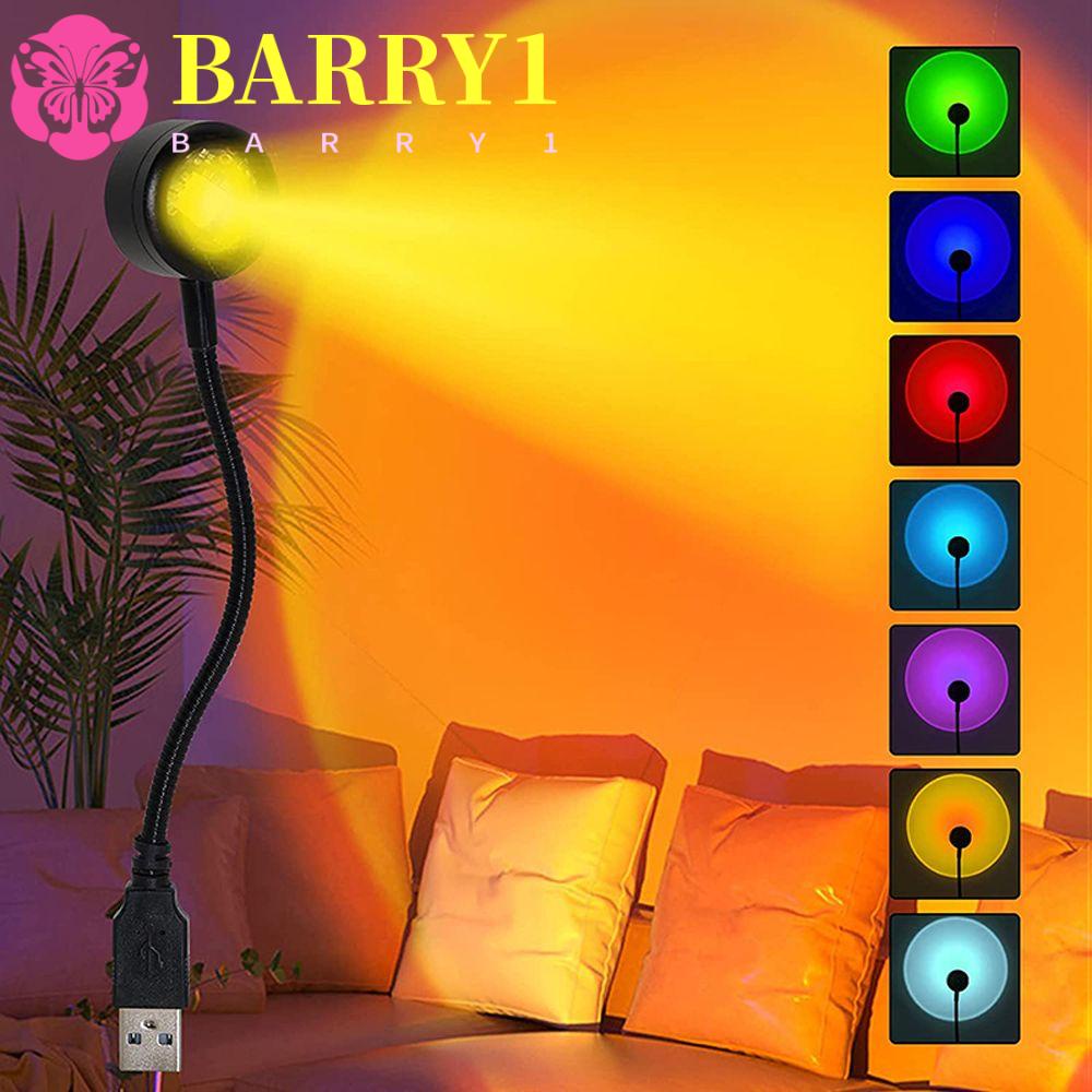 BARRY1 Mini Sunset Lamp Sunset Rainbow Photography Background Lights Rainbow Projector Lamp 7 Colors Bedroom Coffee Shop Wall Home Decoration USB Powered 14 Modes Tik Tok Live Atmosphere Night Light