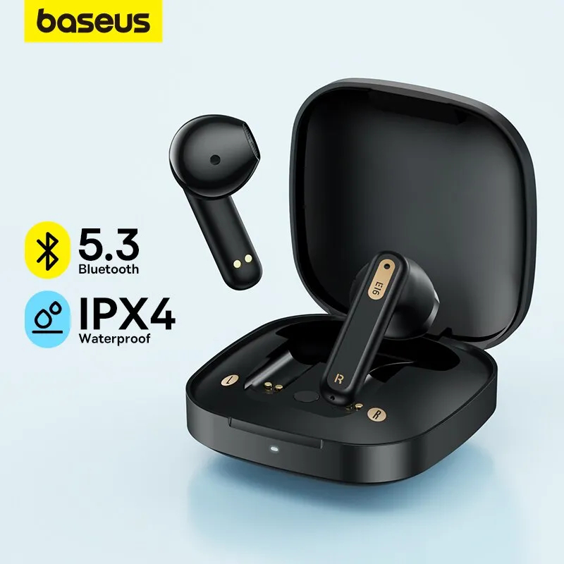 Baseus E16 True Wireless Earbuds TWS 5.3 Bluetooth Earphone with IPX4 Waterproof 30h Music Time