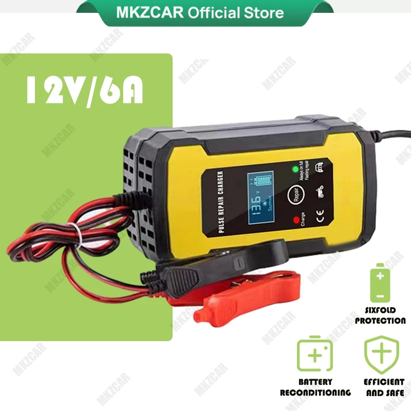 Bateri Kereta Car Battery Charger 12v 6a Battery Kereta Pengecas Bateri Kereta Cas Bateri Repair Charging