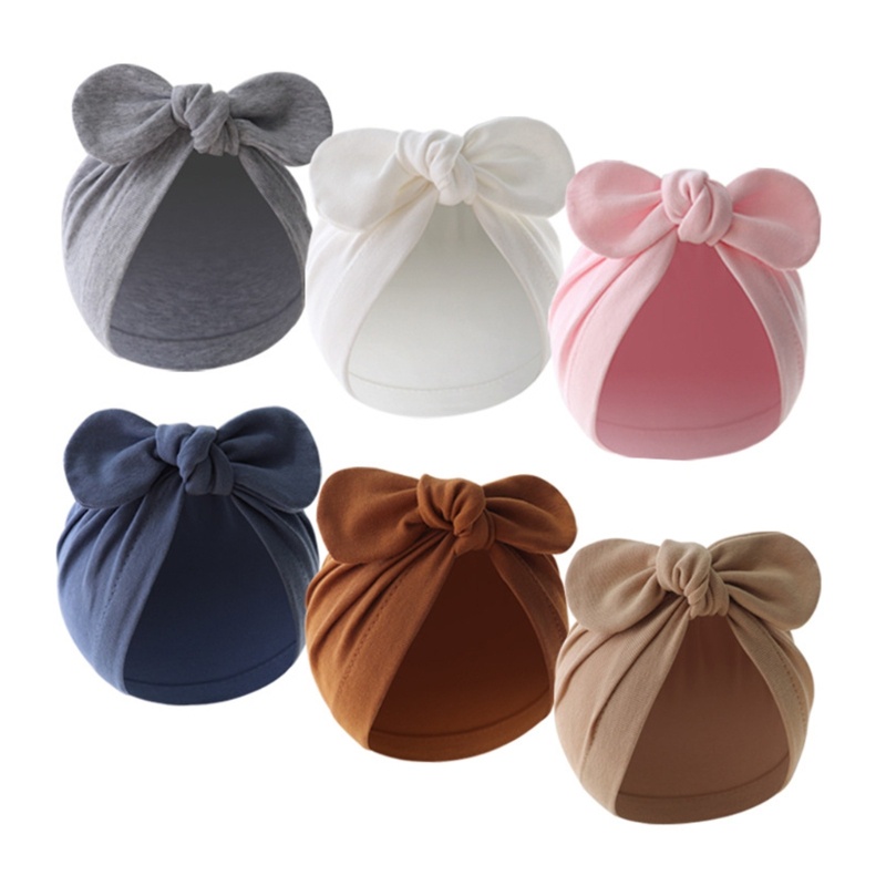 Baby Spring Hat Infant Beanie Big Bowknot Hat Headwear Newborn Head Accessories