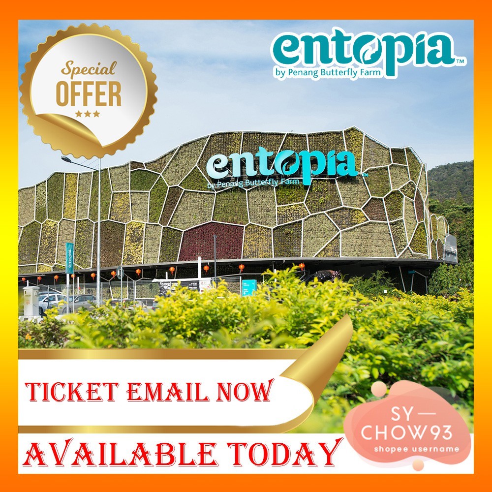 [BELI 2 RM6 OFF] Entopia by Penang Butterfly Farm Ticket Valid Until 15 March 2024