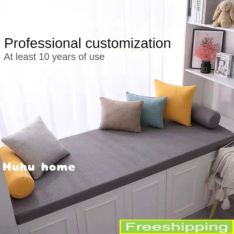 Bench Cushion Sofa Sponge Customized Sofa Cushion Sponge Cushion Strip rectangular card Seat Sofa Mat Sponge plus Thick solid wood tea chair/* # custom bench cushion bench customiz