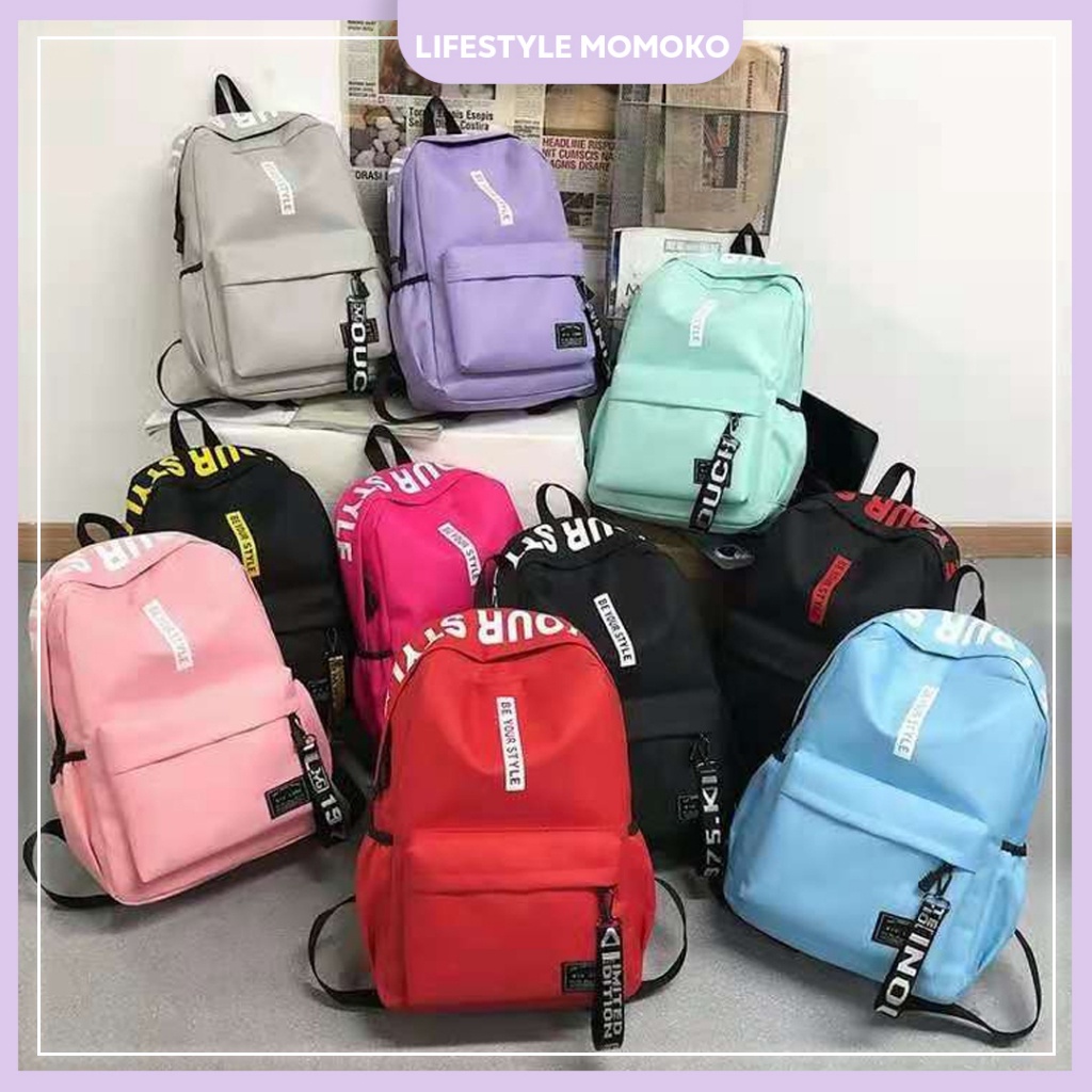 Be Your Style School Backpack Bag travel bag sekolah handbag lelaki wanita bag