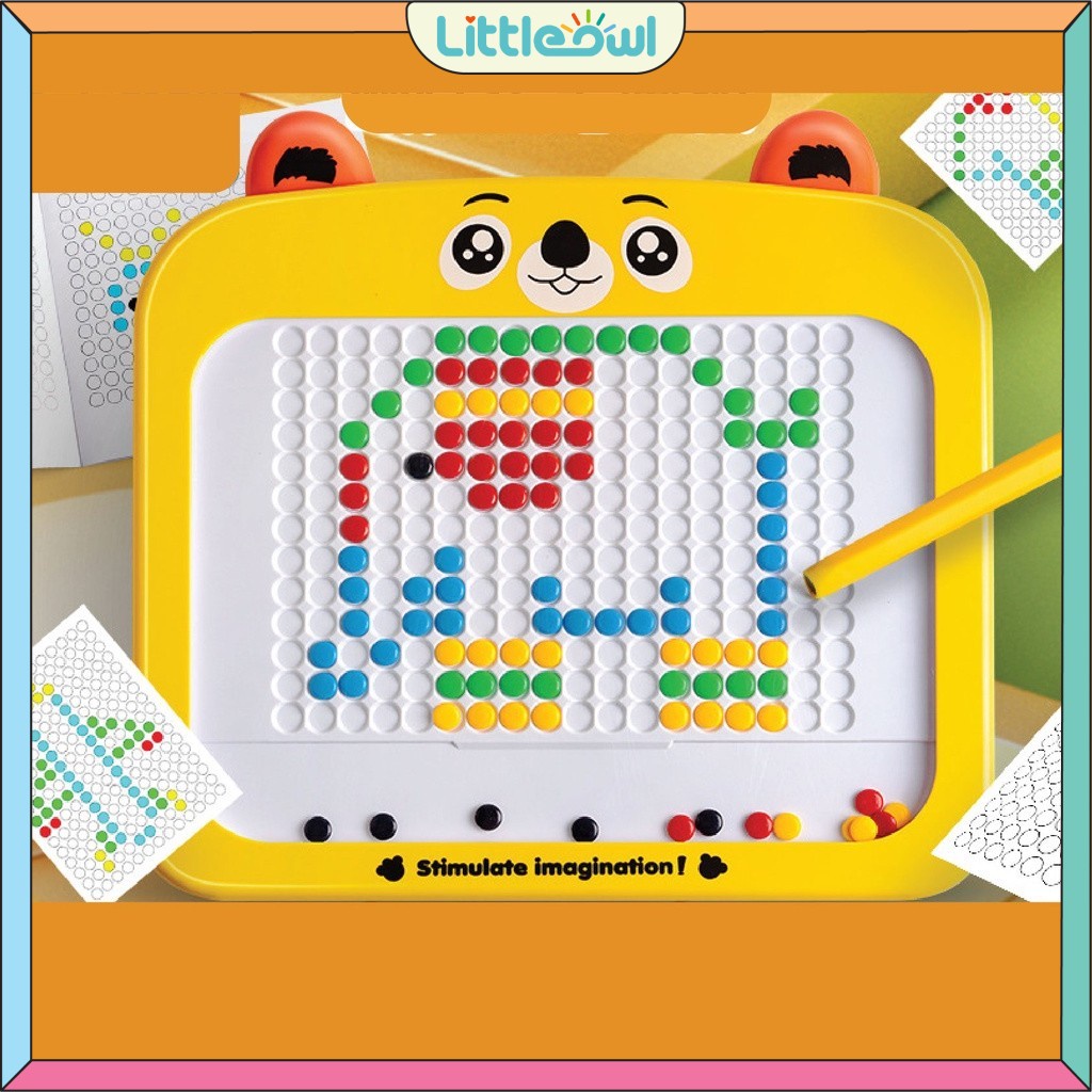 Big Sketchpad Magnetic Beads Magnetic Drawing Board Kids