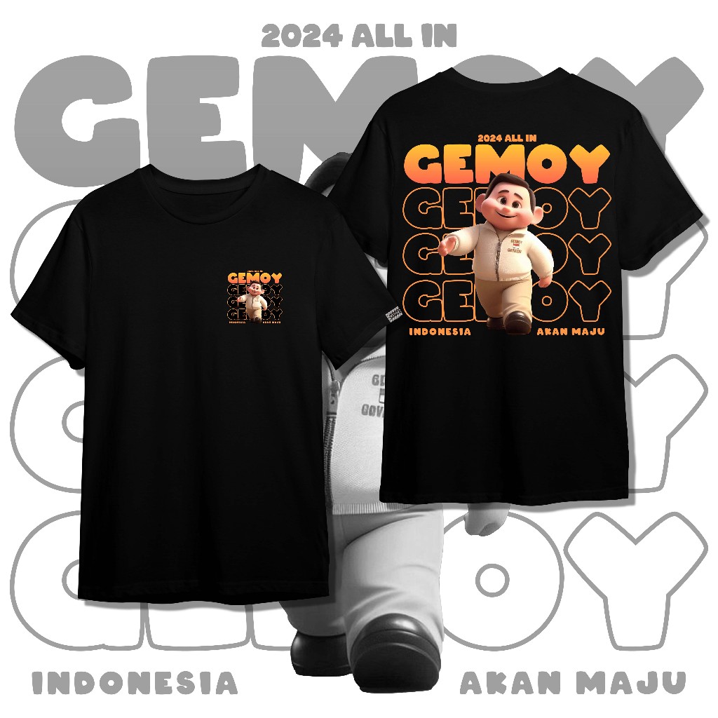 Blackroyce - Tshirt distro 24s T-Shirt For Volunteers Election 2024 Prabowo-Pajamas Jumbo Oversize Unisex Women Men Family Short Sleeve - T-Shirt Viral Prabowo-Screen Printing Front And Back Crewneck Adult Men Prabowo-Clothing T-Shirt Boys Cotton