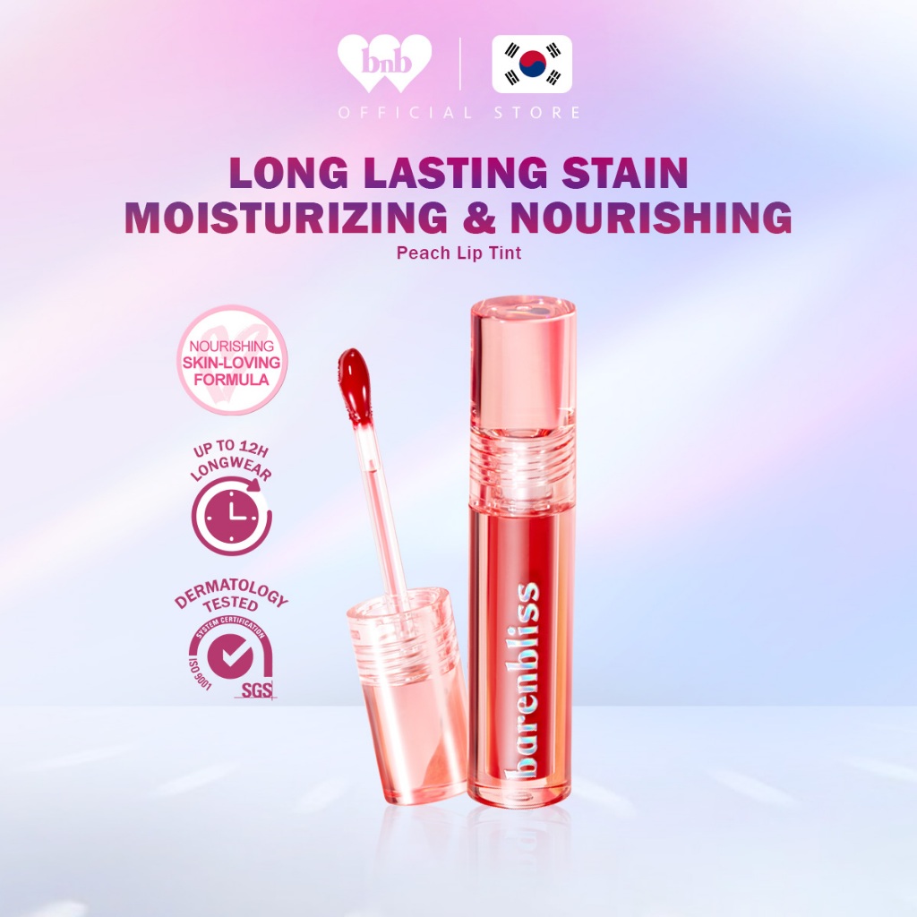 BNB barenbliss Peach Makes Perfect Lip Tint Korea Lip Gloss Natural Nourishment (3g)