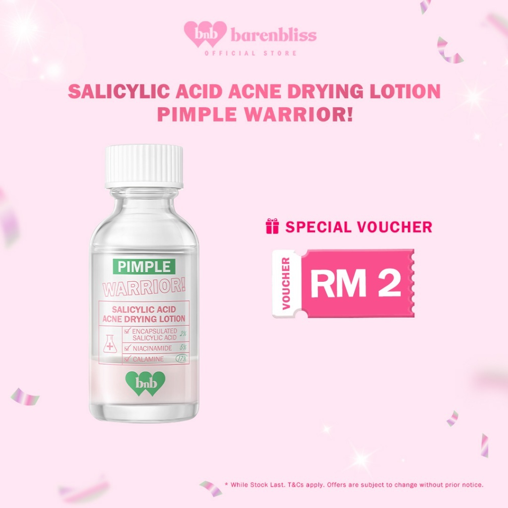 BNB barenbliss Pimple Warrior! Salicylic Acid Acne Spot Treatment Drying Lotion [Inflammation Reliever] 35g & 15g 4.9