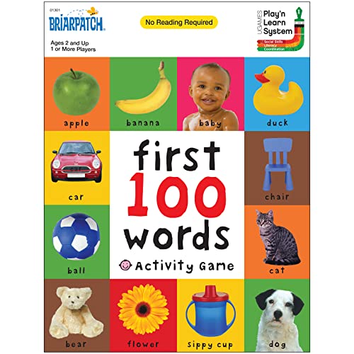 Briarpatch, First 100 Words Activity Game, Active Fun and Learning for Toddlers and Children Ages 2 to 5 Years