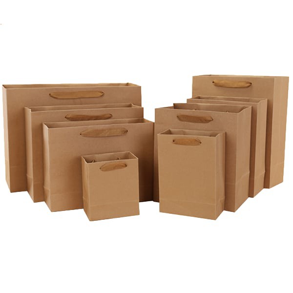 Brown Kraft Paper Bag/Shopping Bag/Eco-Friendly Gift Bag with Handle/Beg Kertas Coklat