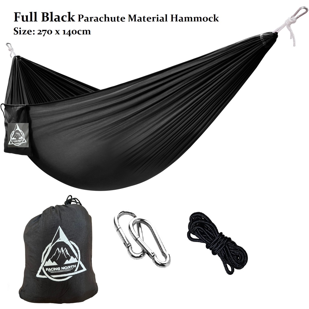 Buian Hammock Parachute cloth/ Nylon/ Ice Silk/ Hammock Buian Outdoor Large Wide Camping Garden Leisure Portable Travel