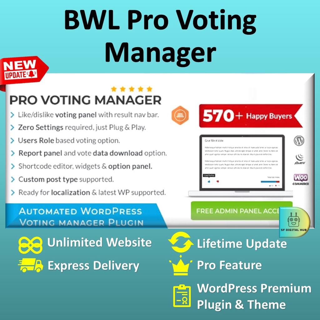 BWL Pro Voting Manager - WordPress Plugin [Unlimited Website + Lifetime Updates]