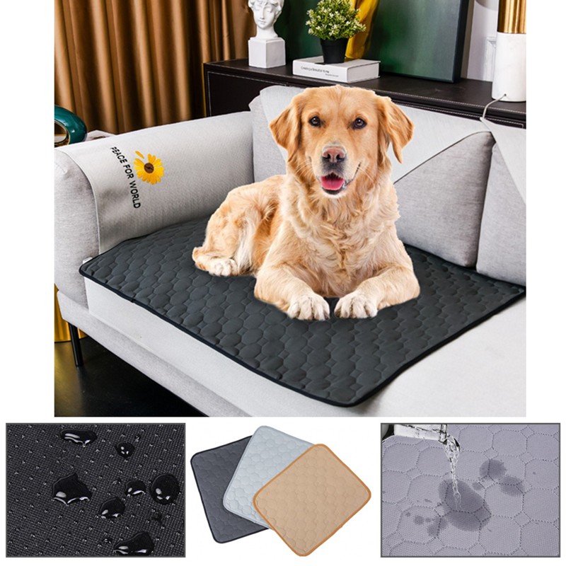 Can be washed repeatedly Pet Dog Washable Diaper Pad Three-layer Waterproof Pet Supplies Diapers Reusable Training Mat For Animal Rabbit Cat Seat Cover