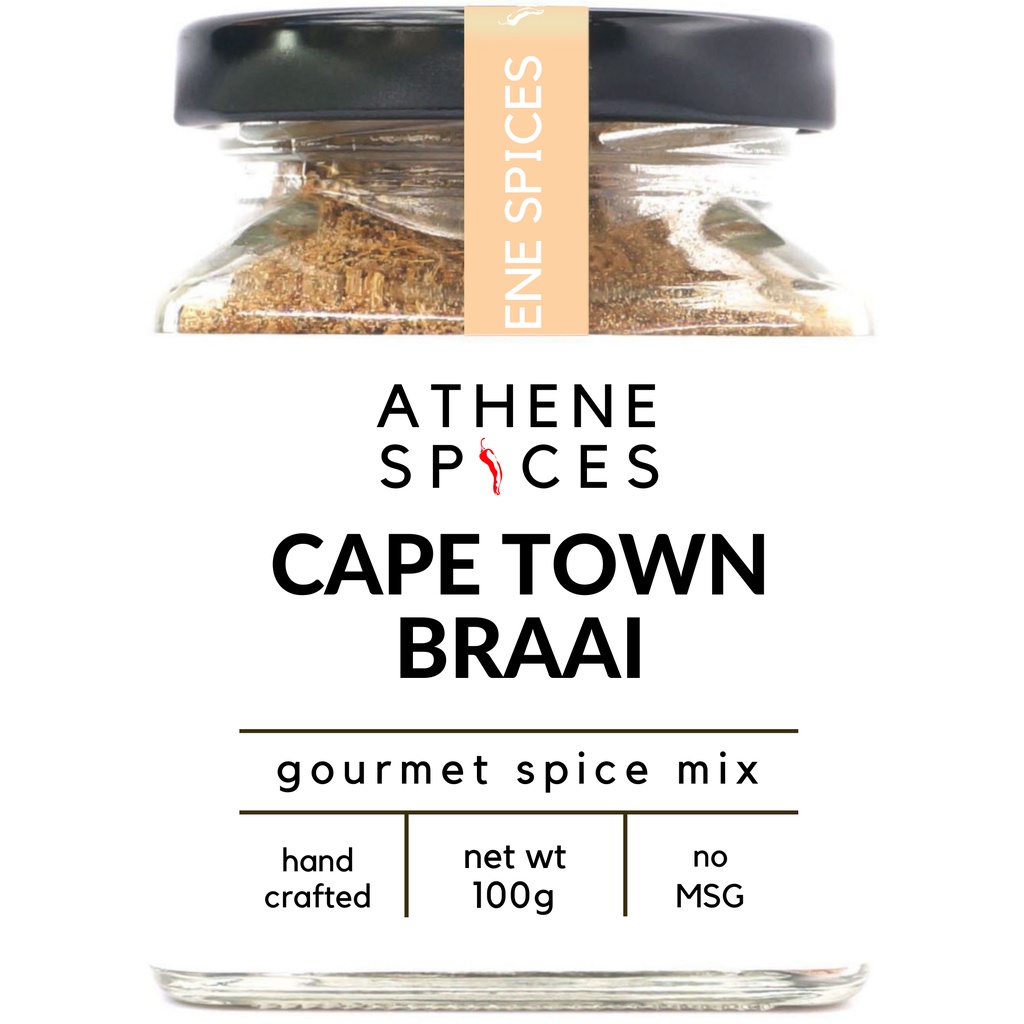 Cape Town Braai Gourmet BBQ Seasoning ǀ Herbs Spices • Sea Salt ǀ Vegan ǀ Ethnic ǀ No-MSG ǀ Rempah Perapan Barbeque
