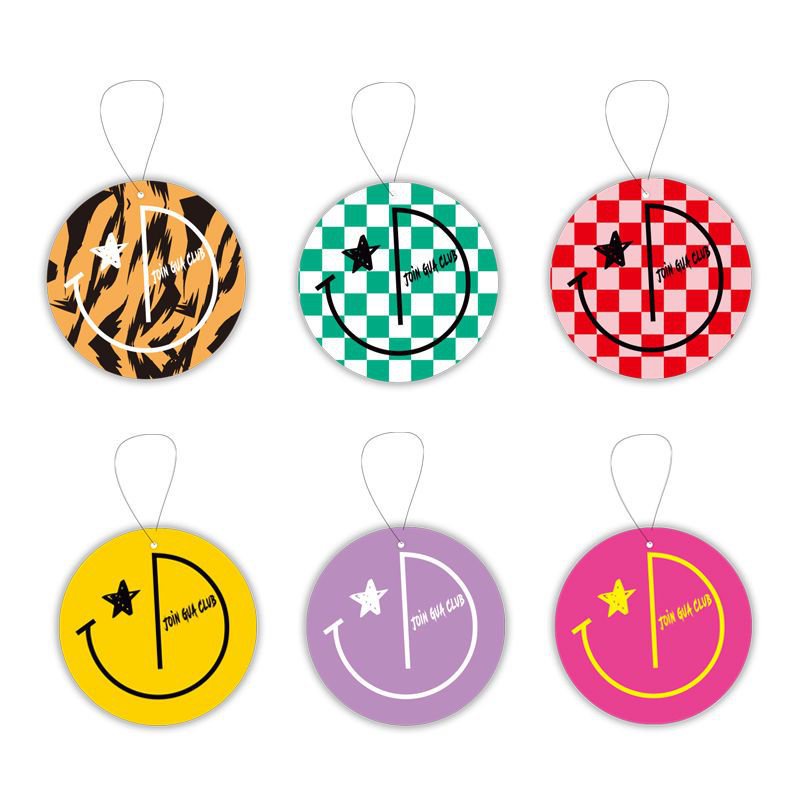 Car Air Freshener Personalized Car Aromatherapy Sheet Car Hanging Long-Lasting Deodorant Perfume Pendant Internet Celeb