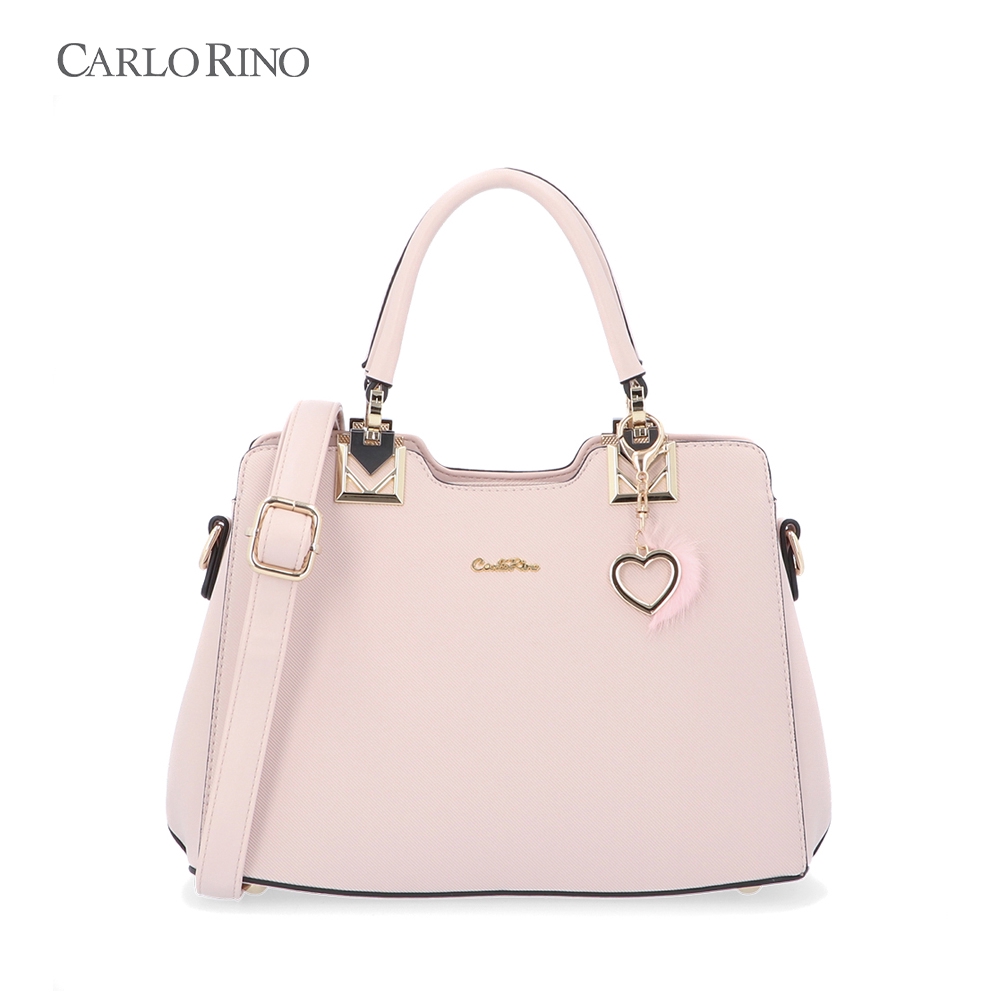 Carlo Rino Medium In Barbie World Top Handle - Light Pink