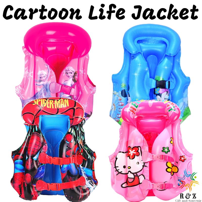 Cartoon Kids Swimming Life Jacket / Cartoon Swimming Vest / Cartoon Floating Jacket / Kids Swimming Life Jacket
