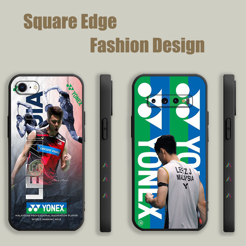 Casing For Xiaomi 11T Pro 11 12 12C Lite 5G NE POCO C65 F4 F5 GT X4 X5 13t PRO badminton yenox player Lee Zii Jia Malaysian IAM01 Phone Case Square Edge