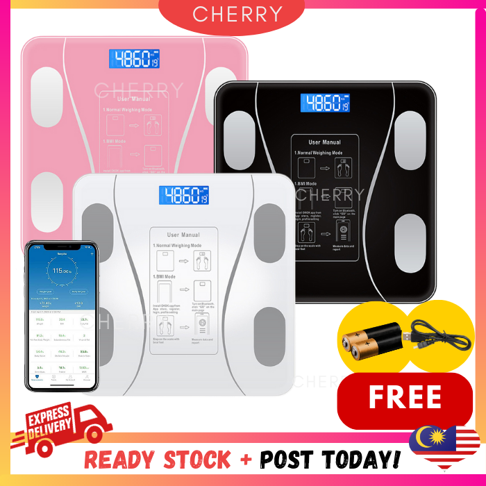 CHERRY Iscale SE Digital Body Scale High Accuracy Weight Scale Machine Timbang Badan Scale 电子秤