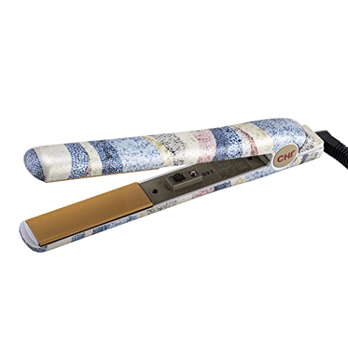 CHI Original Ceramic Hair Straightening Flat Iron| 1" Plates | Blue Sand | Professional Salon Model Hair Straightener